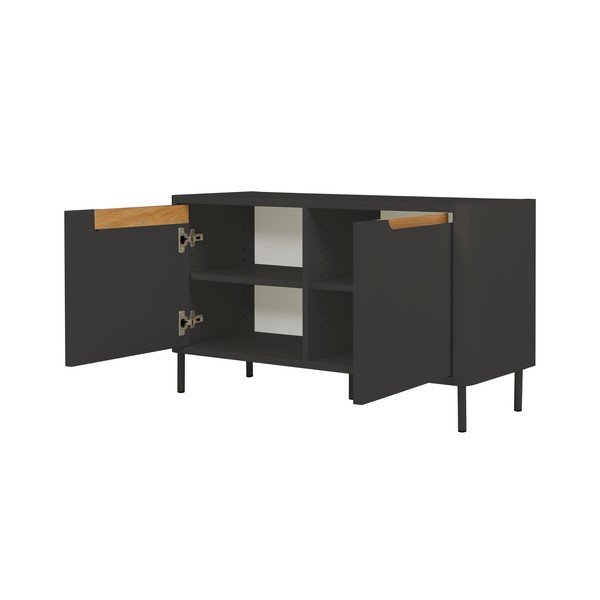 Antracīta pelēks apavu skapis Tenzo Switch, 94 x 53,5 cm-image-4