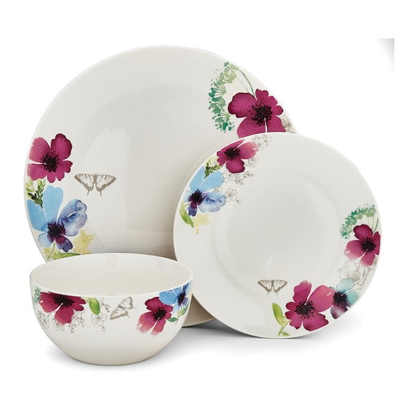 3 gab. porcelāna trauku komplekts Cooksmart England Chatsworth Floral