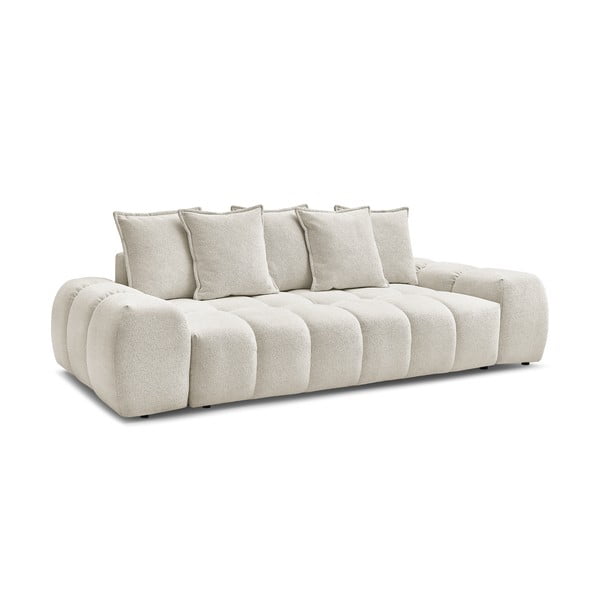 Balts dīvāns no šenila auduma 278 cm Everest – Bobochic Paris-image-3