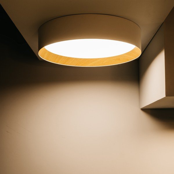 Krēmkrāsas LED griestu lampa ø 45 cm – SULION-image-1