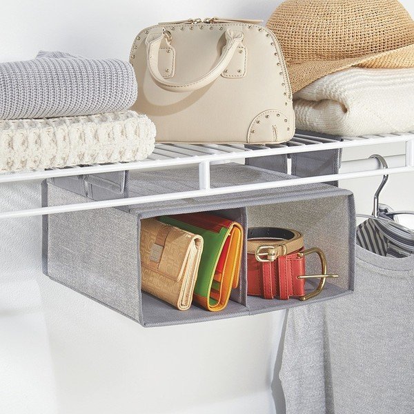 Pelēks piekaramais organizators ar Velcro InterDesign Aldo-image-1