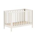 Bēša priedes masīvkoka bērnu gultiņa ar regulējamu augstumu 60x120 cm Swingo – Vipack