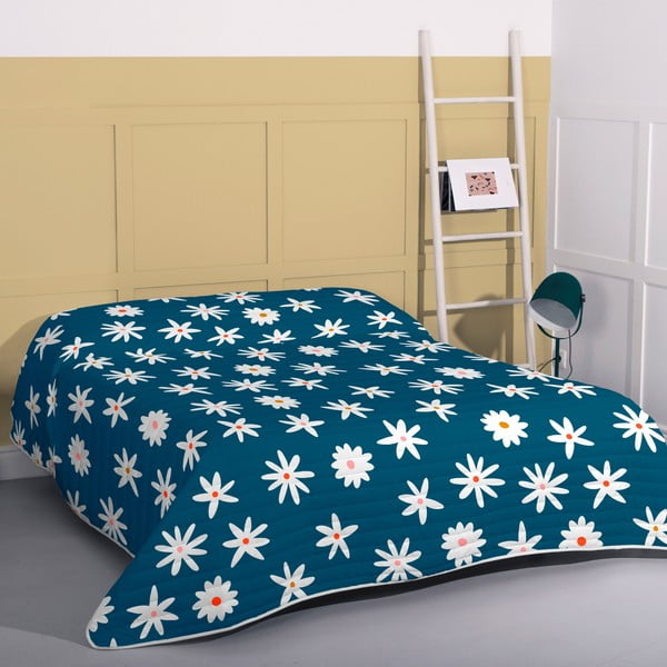 Zils stepēts gultas pārklājs 180x260 cm Margaret – Aware