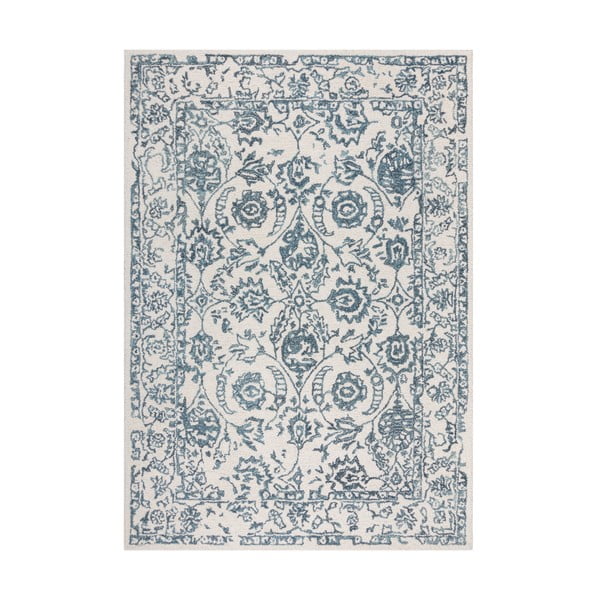 Balts/zils vilnas paklājs 290x200 cm Yasmin – Flair Rugs