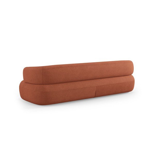 Terakotas oranžs dīvāns no buklē auduma 200 cm Jenny – Micadoni -image-4