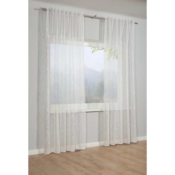 Balts aizkars 245x140 cm Dolly–Voile – Gardinia-image-1