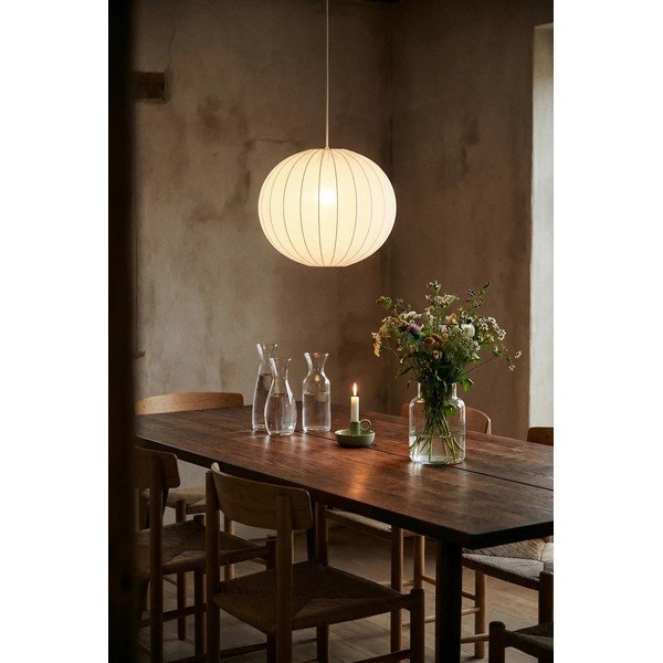 Balta piekaramā lampa ø 50 cm Solia – Markslöjd-image-1