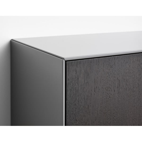 Melns sienas TV galdiņš Edge by Hammel-image-3