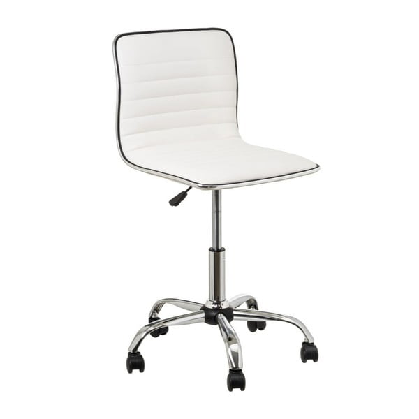 Balts mākslīgās ādas biroja krēsls – Casa Selección