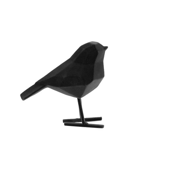 Melna dekoratīva putna statuete PT LIVING Bird, augstums 17 cm