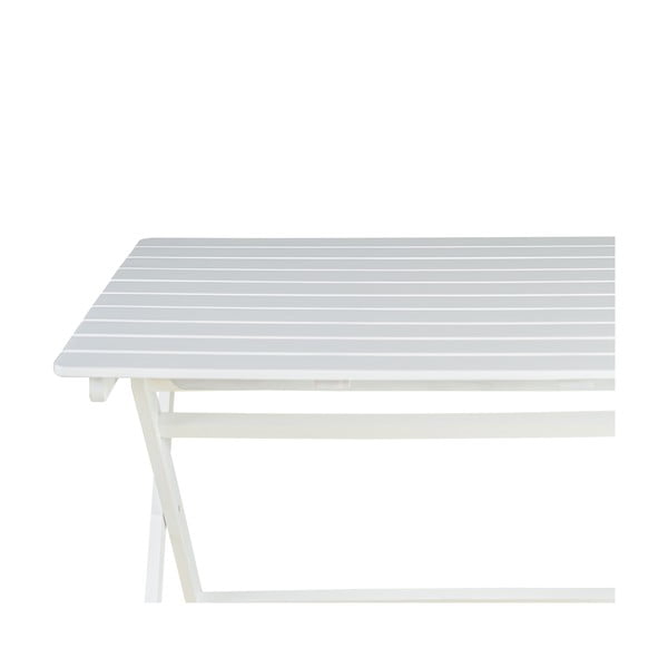 Balts dārza galds no akācijas koka Bonami Essentials Natur, 114 x 88 cm-image-4