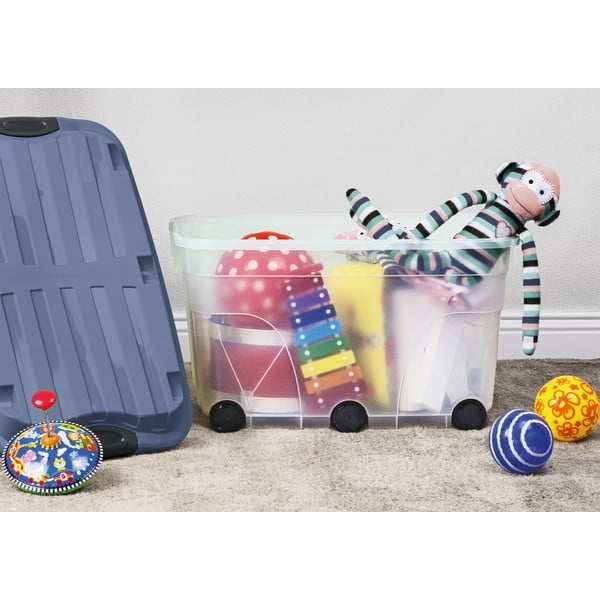 Plastmasas uzglabāšanas kaste ar vāku Roller – Rotho-image-2