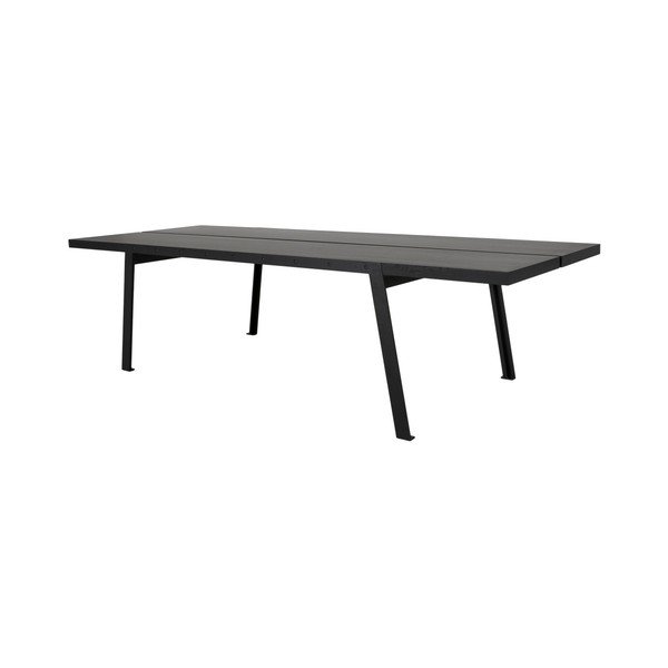 Melns koka ēdamgalds Canett Aspen, 240 cm-image-1