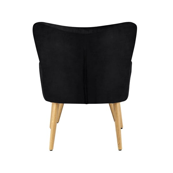 Melns samta krēsls Coco – Støraa-image-2