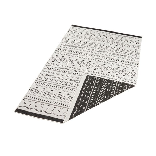 Melns un krēmkrāsas āra paklājs NORTHRUGS Kuba, 290 x 200 cm-image-3