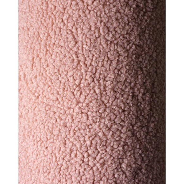 Rozā bērnu dīvāna spilvens no buklē auduma Teddy Pouch – Wigiwama-image-3
