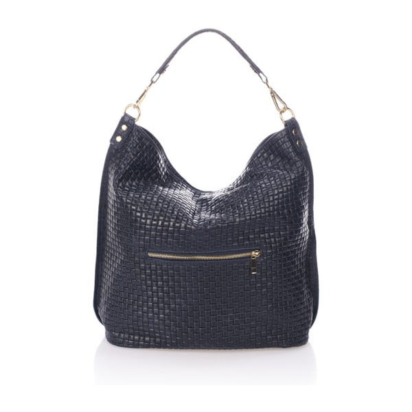 Tumši zila ādas rokassomiņa Giorgio Costa Violina-image-1