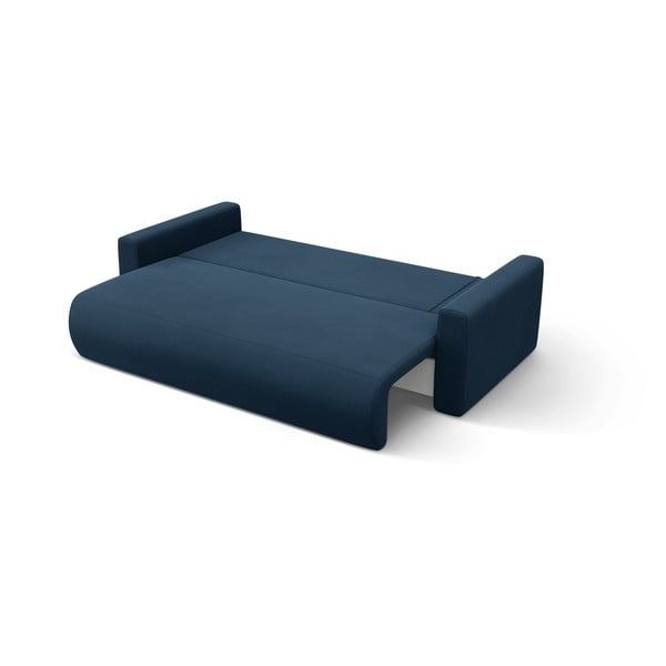 Tumši zils samta salokāms stūra dīvāns ar uzglabāšanas vietu Belfast – Cosmopolitan Design-image-4