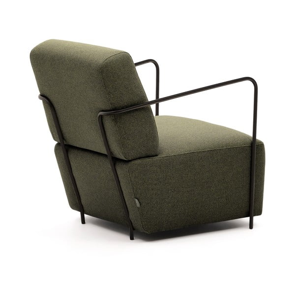 Zaļš atpūtas krēsls Gamer – Kave Home-image-4