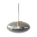 Pelēka piekaramā lampa ar regulējamu spilgtumu un stikla abažūru ø 40 cm Reflect – Hübsch