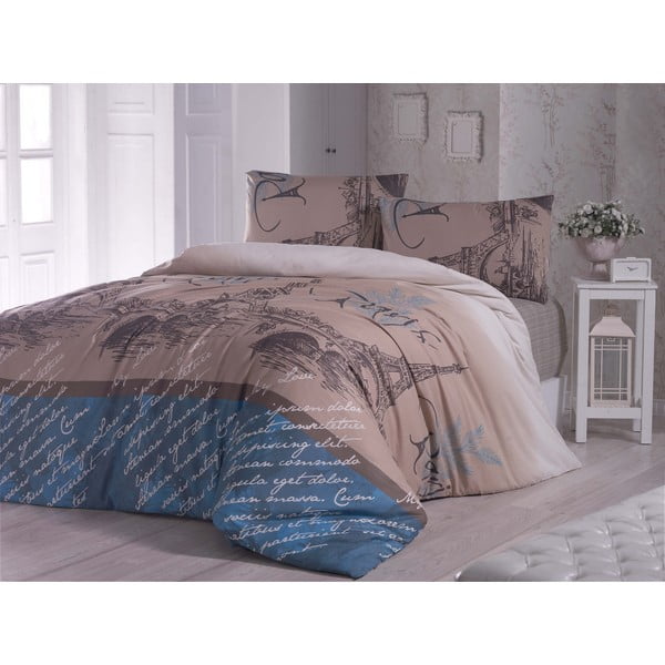 Zila vienvietīga gultas pārklājs Paris Polly, 160 x 220 cm