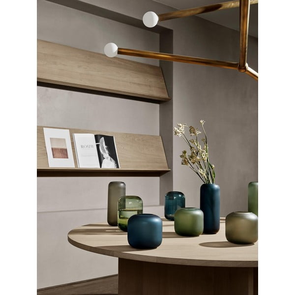 Zaļa stikla vāze Blomus Bright, augstums 21,5 cm-image-1