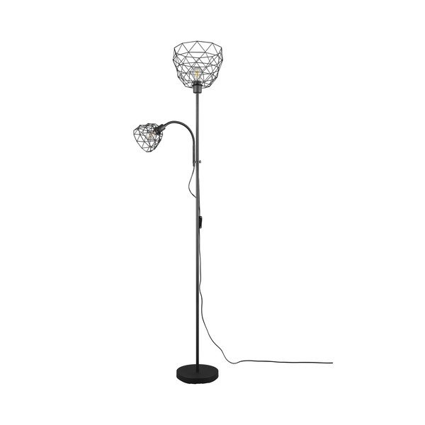 Melna stāvlampa ar metāla abažūru (augstums 180 cm) Haval – Trio-image-4