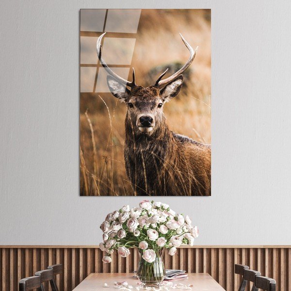 Stikla glezna 70x100 cm Deer – Wallity-image-1