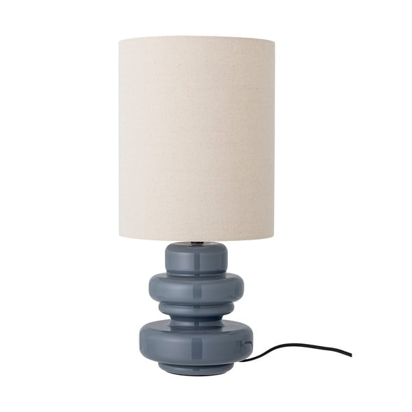 Zila galda lampa ar auduma abažūru (augstums 51 cm) Fabiola – Bloomingville