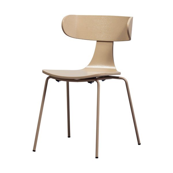 Dabīga toņa pusdienu krēsls saliekams viens uz otra ar oškoka imitāciju Form – WOOOD-image-3