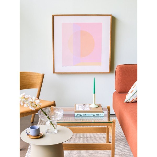 Dabīga toņa žurnālgaldiņš ar stikla galda virsmu 52x66 cm Ledge – Hübsch-image-4