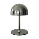 Tumši pelēka LED galda lampa ar tālvadību un metāla abažūru (augstums 22 cm) Tim – Sirius