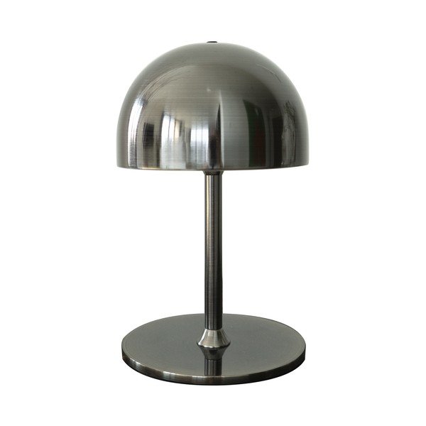 Tumši pelēka LED galda lampa ar tālvadību un metāla abažūru (augstums 22 cm) Tim – Sirius