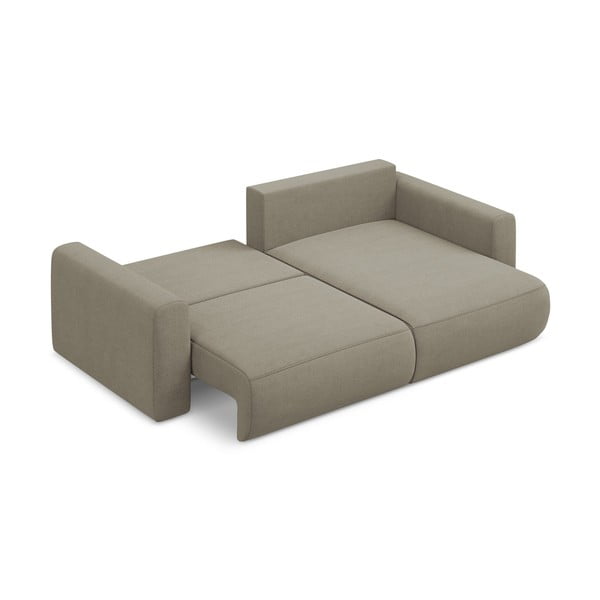 Gaiši brūns salokāms/ar uzglabāšanas vietu stūra dīvāns (ar labo stūri/ar zvilni) Kapua – Makamii-image-3