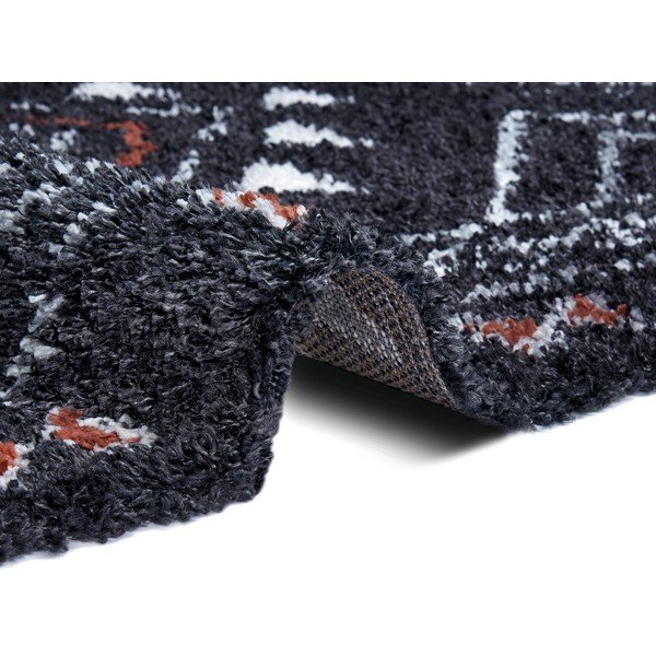 Melns paklājs Mint Rugs Hurley, 80 x 150 cm-image-1