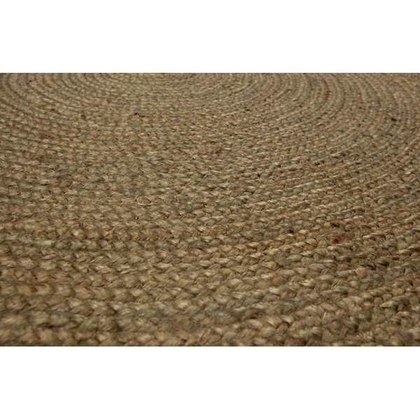 Zaļš džutas paklājs WOOOD Ross, ø 150 cm-image-1
