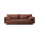 Rozā samta dīvāns 220 cm Torino – Micadoni 