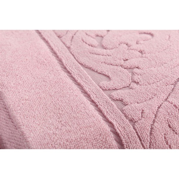 Rozā dvieļu un vannas dvieļu komplekts Sultan-image-1