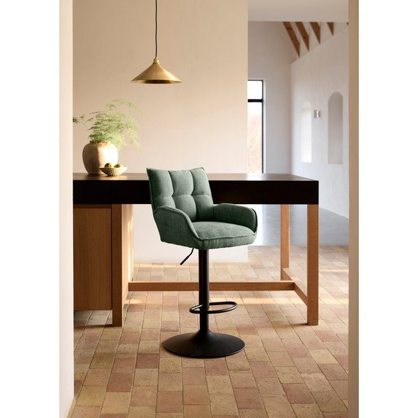 Zaļi ar regulējamu augstumu bāra krēsli (2 gab.) Marilla – Unique Furniture-image-1