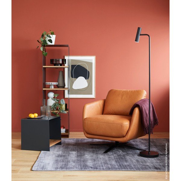 Melna LED stāvlampa ar regulējamu spilgtumu (augstums 154 cm) Stina – Fischer & Honsel-image-2