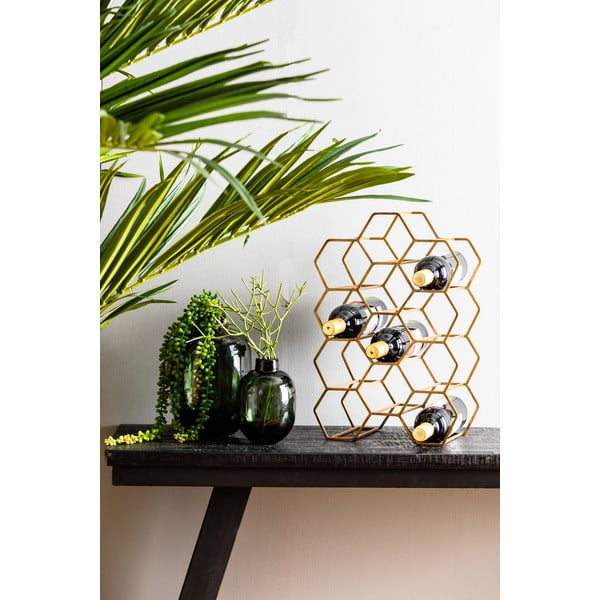 Metāla vīna statīvs 12 pudelēm bronzas krāsā Salbris – Light & Living-image-1