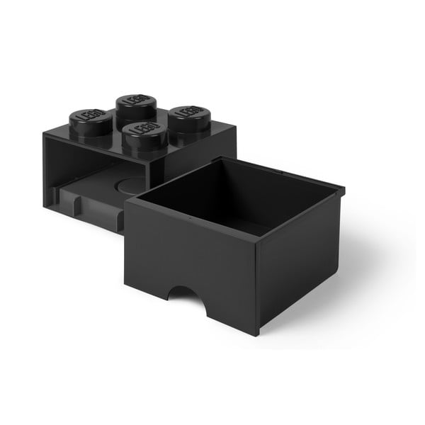 Melna uzglabāšanas kaste kvadrātveida LEGO®-image-3