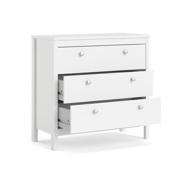 Balta zema kumode 82x80 cm Madrid – Tvilum-image-4