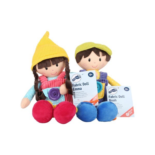 2 bērnu lupatu leļļu komplekts Legler Noah & Emma-image-1