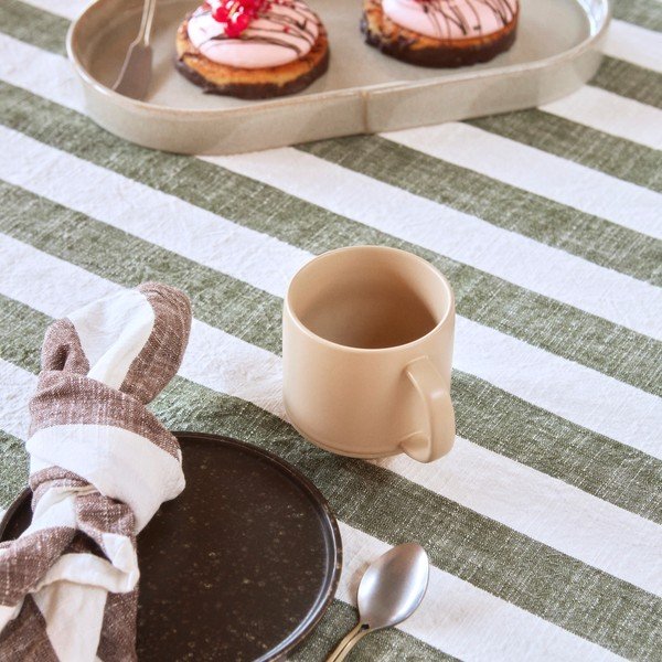 Galdauts no organiskās kokvilnas  140x260 cm Striped – OYOY Living Design-image-3