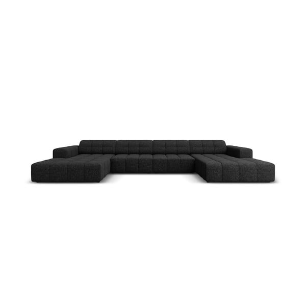 Antracīta pelēks stūra dīvāns (U veida) Chicago – Cosmopolitan Design