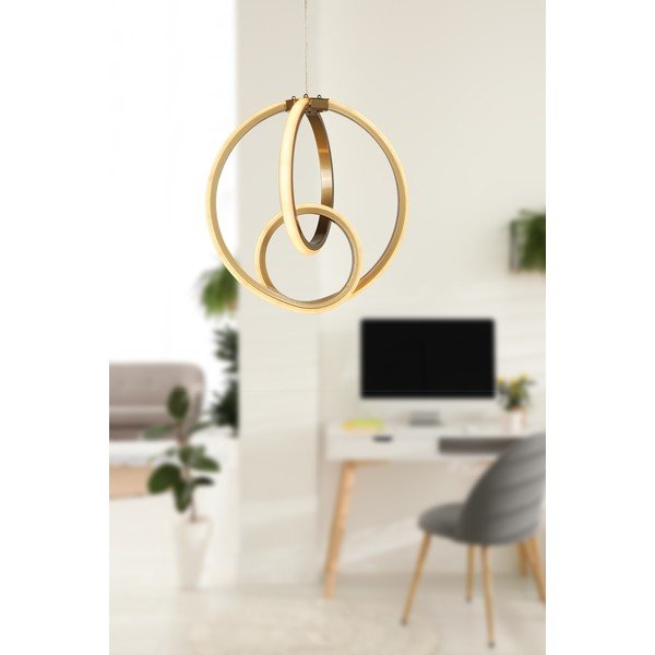 Bronzas krāsas metāla LED piekaramā lampa ø 28,5 cm Neo – Squid Lighting-image-1