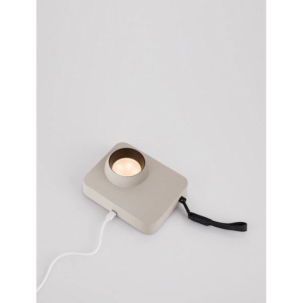 Bēša metāla LED galda lampa ar regulējamu spilgtumu (augstums 11 cm) Kedros – Nova Luce-image-4