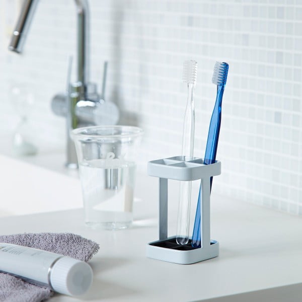 Balts zobu birstes turētājs YAMAZAKI Tower Slim-image-1