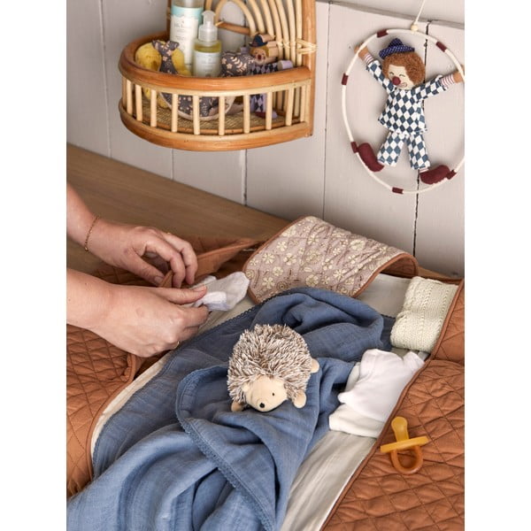 Tumši zila kokvilnas bērnu sega 100x80 cm Muslin – Bloomingville Mini-image-4